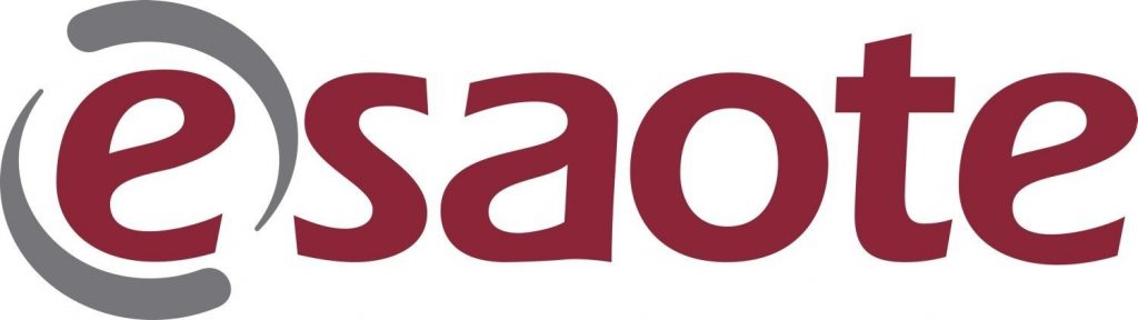 Esaote Logo - Imperial Imaging Technology Esaote logo: red wordmark with a gray curved arc around the first 'e'.