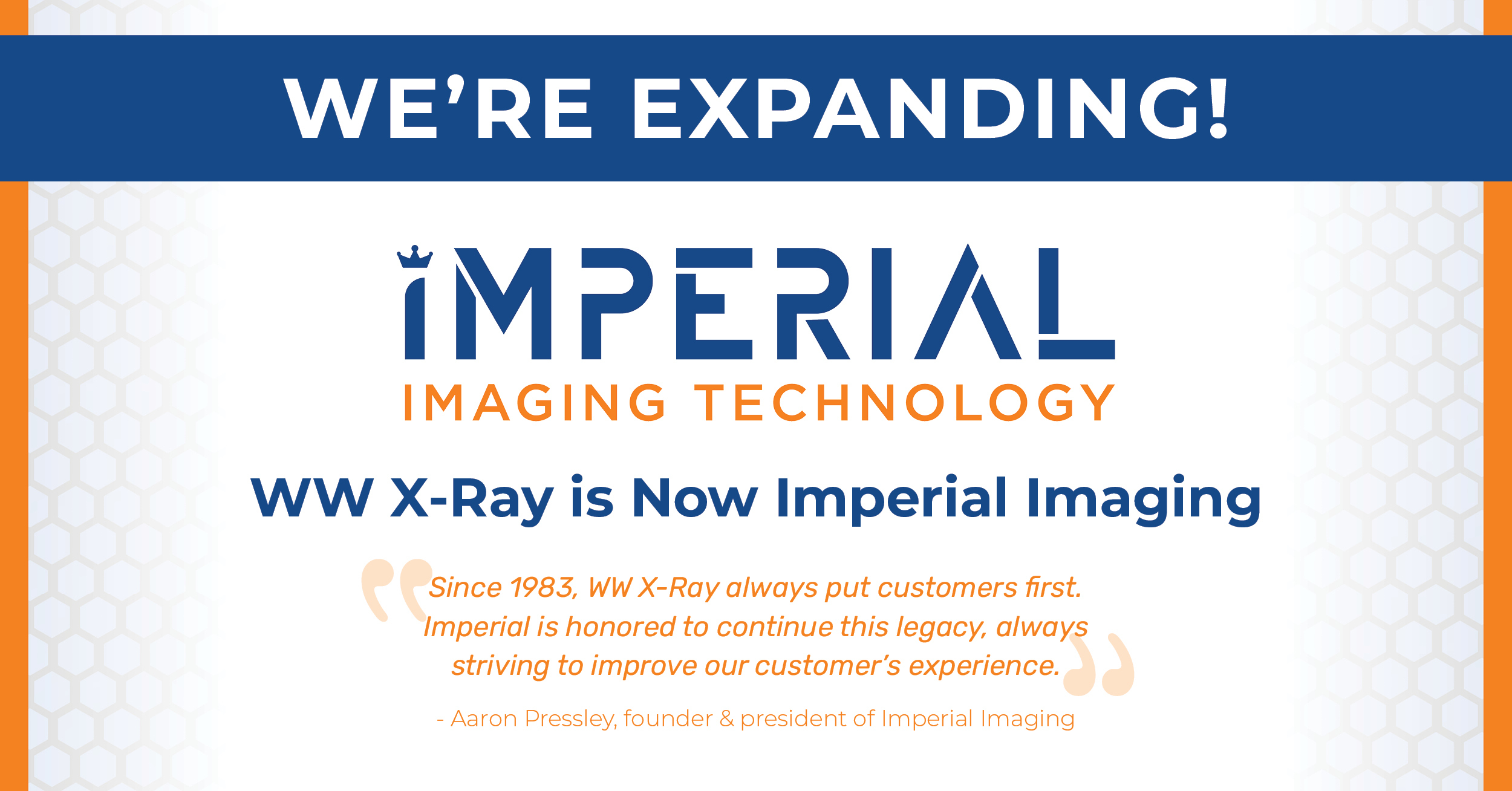 Imperial Imaging Technology Fuels Growth with the Acquisition of WW X-Ray Co.