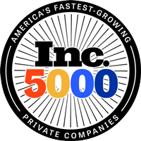 Inc. 5000 - America's Fastest-Growing Private Companies. Color logo.