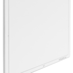 White rectangular panel device with a subtle grey border and acuity branding in the top-left corner