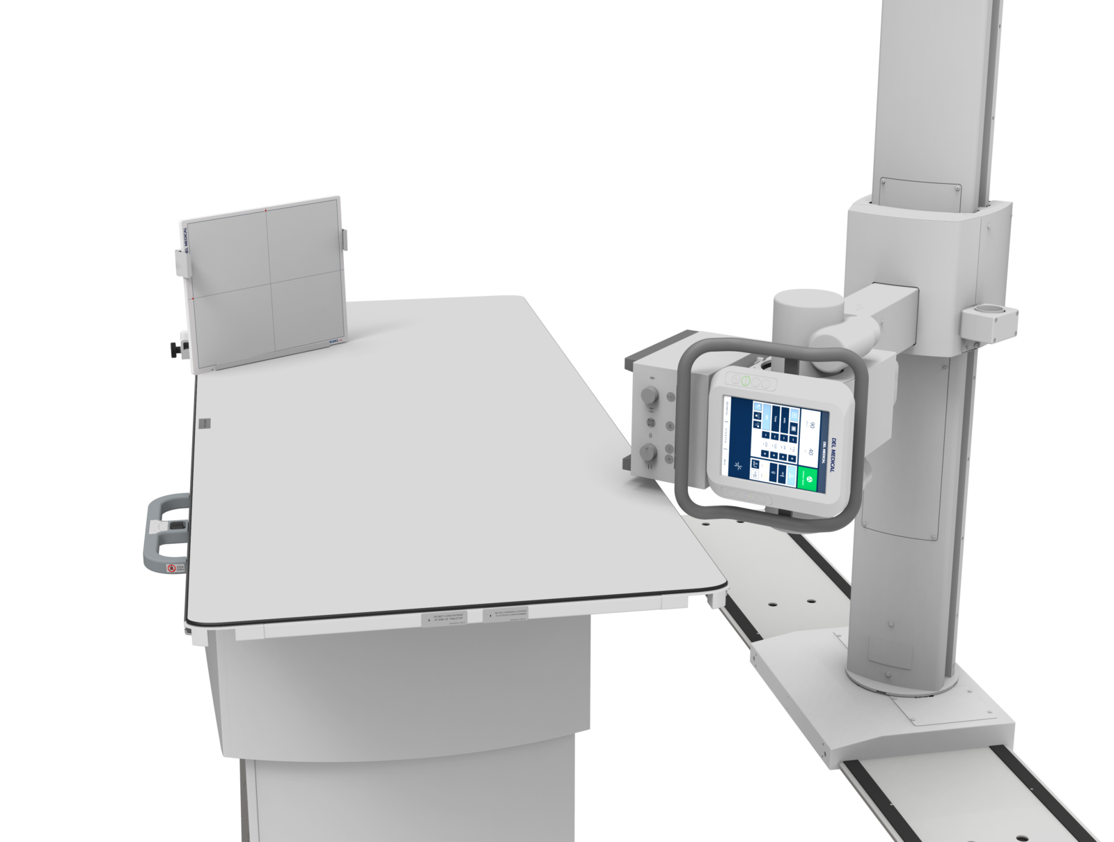 Medical imaging scanner with a patient table and control console visible in a clinical setup.