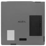 Back view of an acuitydr medical imaging device, showing the battery compartment on the right.