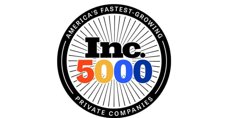 Inc. 5000 - america's fastest-growing private companies. Color logo.