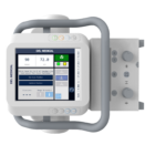 Medical monitor device labeled del medical with a touchscreen display and control knobs on the right side (informational image).