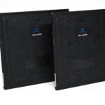 Two black rugged equipment cases standing side by side, each with an aerodr label and blue circular logo on the front panel.