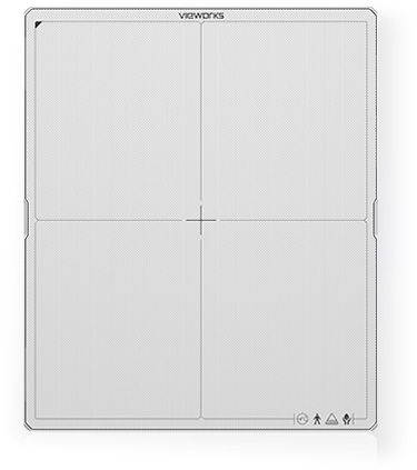 Viewworks drawing tablet pad with a four-quadrant layout and a centered crosshair, product border visible all around